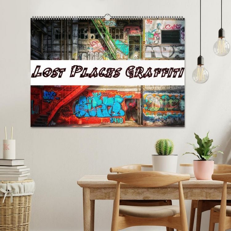 Produktbild: Lost Places Graffiti (Wandkalender 2026 DIN A2 quer), CALVENDO Monatskalender