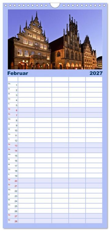 Produktbild: Familienplaner 2027 - Magisches M&uuml;nster mit 5 Spalten (Wandkalender, 21 x 45 cm) CALVENDO