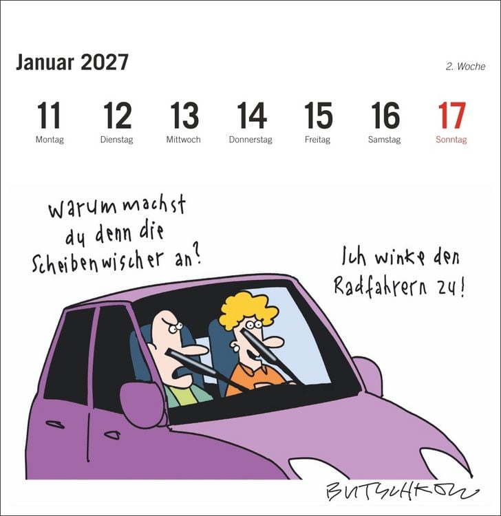 Produktbild: Peter Butschkow: Fahrrad unser Premium-Postkartenkalender 2027