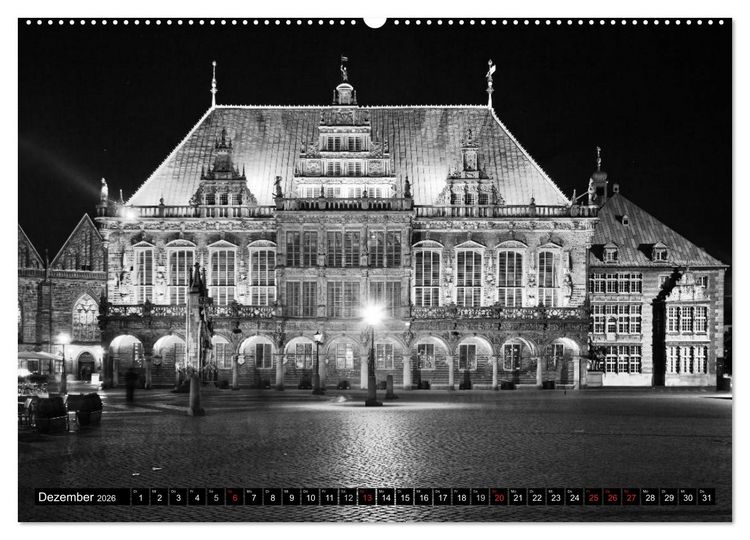 Produktbild: Historisches Bremen (Wandkalender 2026 DIN A2 quer), CALVENDO Monatskalender