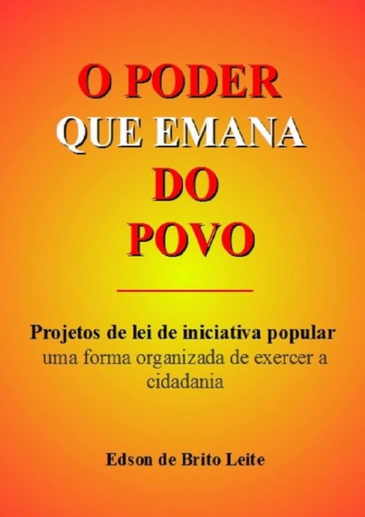 Produktbild: O Poder Que Emana Do Povo