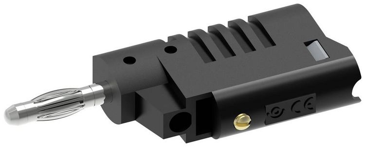 Produktbild: Electro PJP 1080-CD1-N Bananenstecker Stecker, gerade Stift-&Oslash;: 4mm Schwarz 1St.