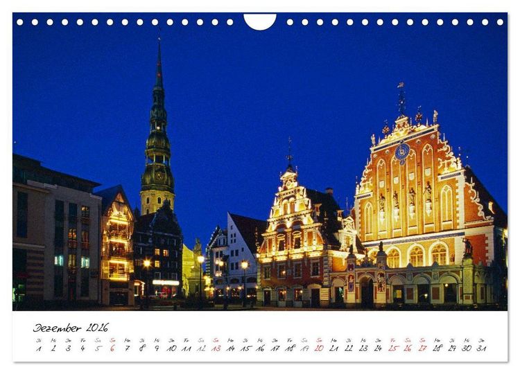 Produktbild: Litauen und Lettland (Wandkalender 2026 DIN A4 quer), CALVENDO Monatskalender