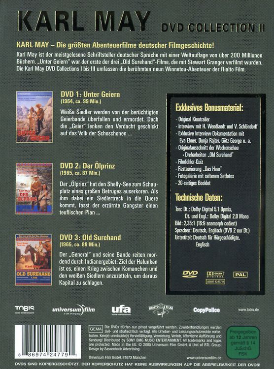 Produktbild: Karl May - Collection 2 [LE] [3 DVDs]