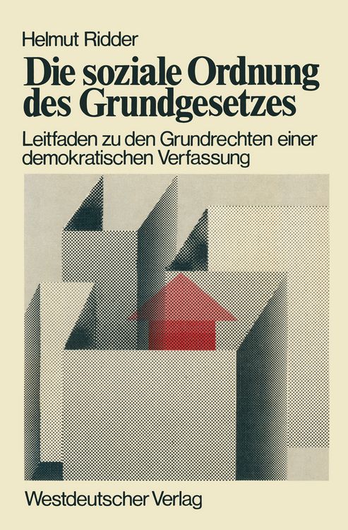 Produktbild: Die soziale Ordnung des Grundgesetzes