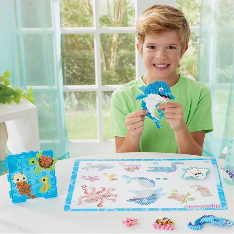 Produktbild: Aquabeads 35046 - Ocean Splash Scene, Ozean Bastelset, Bastelperlen
