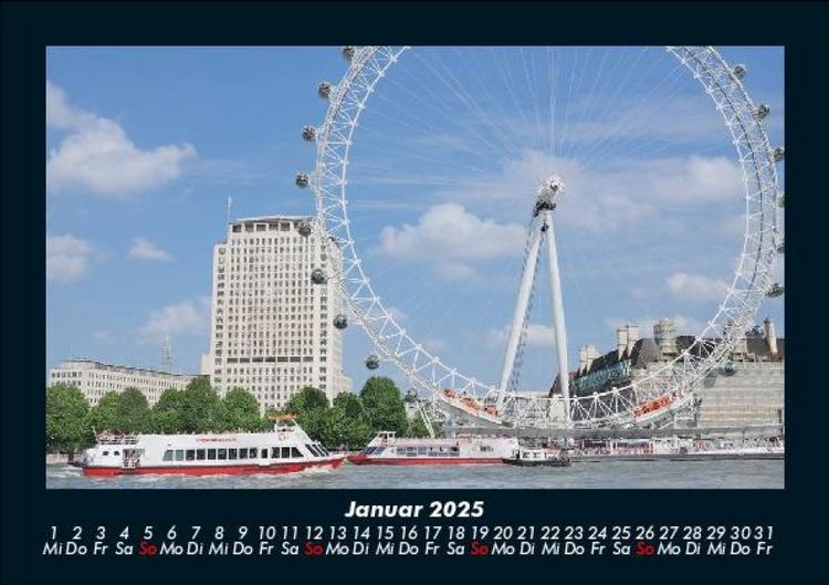 Produktbild: London 2025 Fotokalender DIN A5