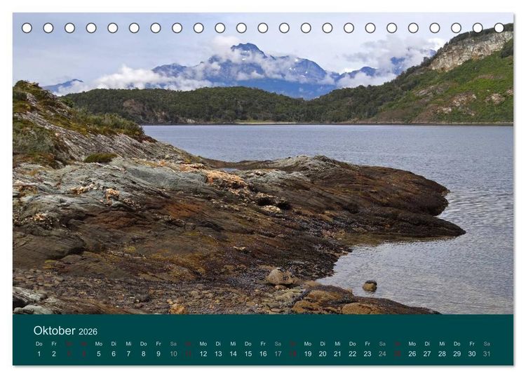 Produktbild: Von Iguaz&uacute; bis Ushuaia - vom Regenwald bis Feuerland (Tischkalender 2026 DIN A5 quer), CALVENDO Monatskalender