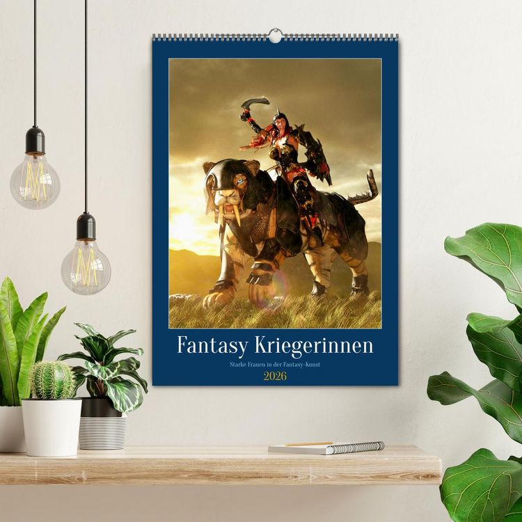 Produktbild: Fantasy Kriegerinnen (Wandkalender 2026 DIN A2 hoch), CALVENDO Monatskalender