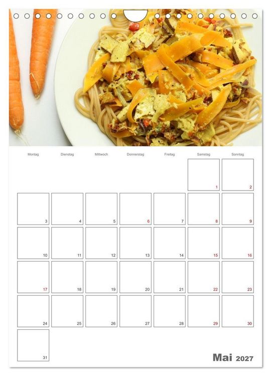 Produktbild: Gl&uuml;cklich mit Karotten (Wandkalender 2027 DIN A4 hoch), CALVENDO Monatskalender