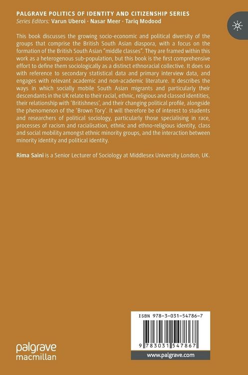Produktbild: Politics, Identity and Belonging Across The British South Asian Middle Classes