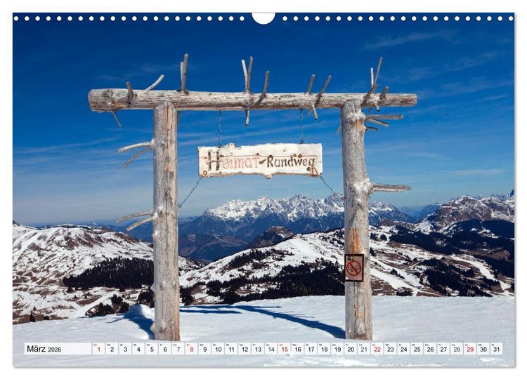 Produktbild: Gr&uuml;&szlig;e aus Hinterglemm (Wandkalender 2026 DIN A3 quer), CALVENDO Monatskalender