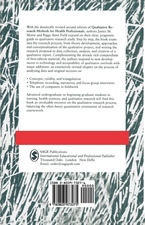 Produktbild: Qualitative Research Methods for Health Professionals