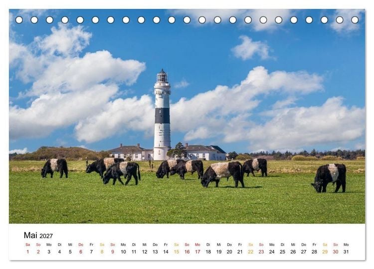 Produktbild: Sylt - Meine Trauminsel (Tischkalender 2027 DIN A5 quer), CALVENDO Monatskalender