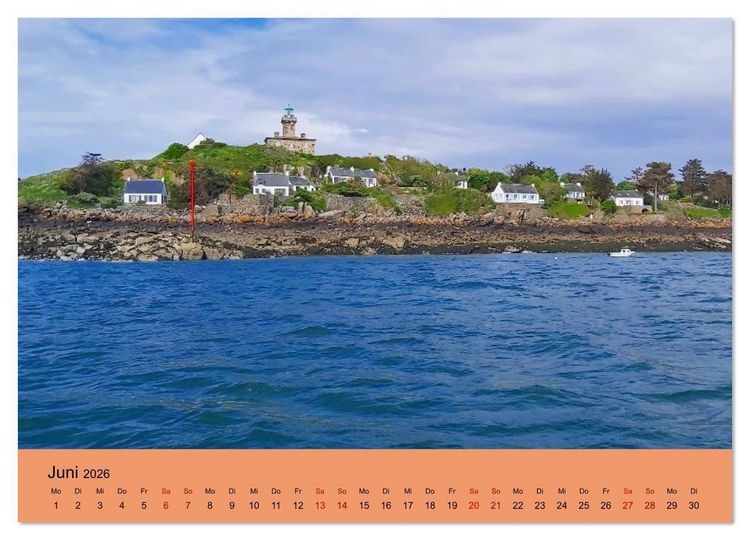 Produktbild: Chausey Inseln Magischer Insel - Archipel Frankreich (hochwertiger Premium Wandkalender 2026 DIN A2 quer), Kunstdruck in Hochglanz