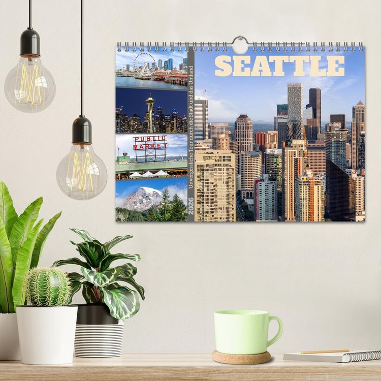 Produktbild: SEATTLE Unvergessliche Tour durch die Stadt und das Umland (Wandkalender 2026 DIN A4 quer), CALVENDO Monatskalender