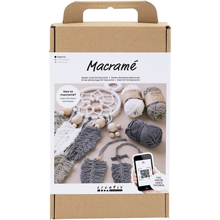 Produktbild: Creativ Company DIY Sets Macram&eacute; Starter Kreativ Set, Makramee, Kreativ Box