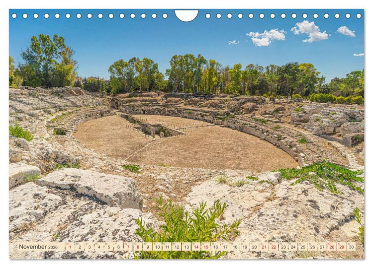Produktbild: Sizilien, &Auml;tna-Catania-Cefalu-Messina-Syrakus-Taormina-Tindari (Wandkalender 2026 DIN A4 quer), CALVENDO Monatskalender