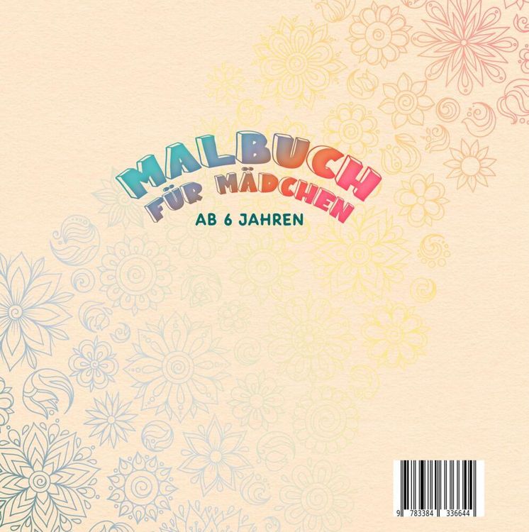 Produktbild: Malbuch f&uuml;r M&auml;dchen ab 6 Jahren