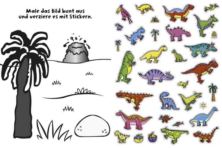 Produktbild: 555 Sticker Dinosaurier