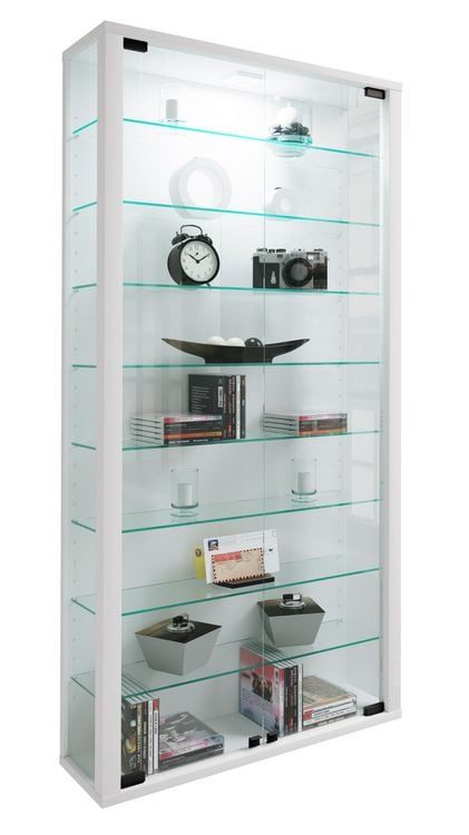 Produktbild: Holz Glas Stand Vitrine Sammelvitrine Lumo Maxi