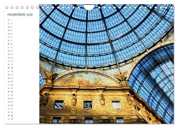 Produktbild: LES VITRAUX (Calendrier mural 2026 DIN A4 vertical), CALVENDO calendrier mensuel