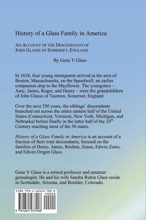 Produktbild: History of a Glass Family in America