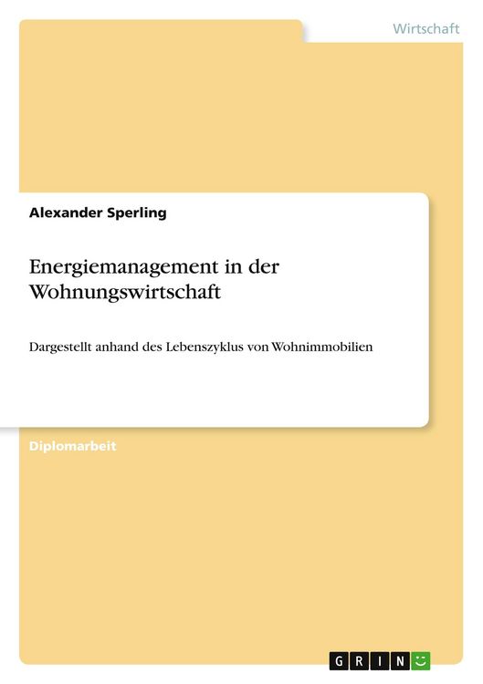 Produktbild: Energiemanagement in der Wohnungswirtschaft