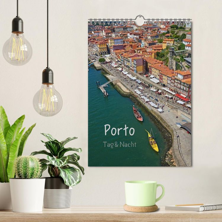 Produktbild: Porto Tag und Nacht (Wandkalender 2026 DIN A4 hoch), CALVENDO Monatskalender