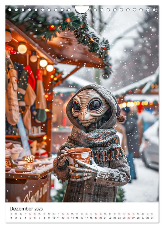 Produktbild: Aliens im Urlaub (Wandkalender 2026 DIN A4 hoch), CALVENDO Monatskalender