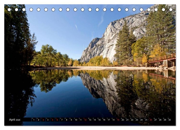 Produktbild: Yosemite - USA (Tischkalender 2026 DIN A5 quer), CALVENDO Monatskalender