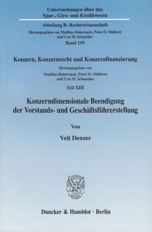 Produktbild: Konzerndimensionale Beendigung der Vorstands- und Gesch&auml;ftsf&uuml;hrerstellung.