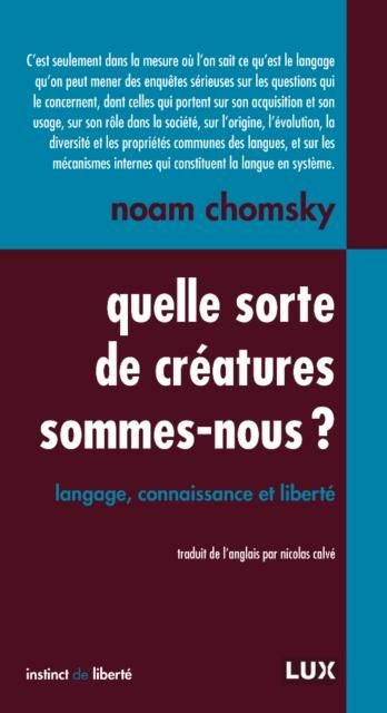 Produktbild: Quelle sorte de creatures sommes-nous?