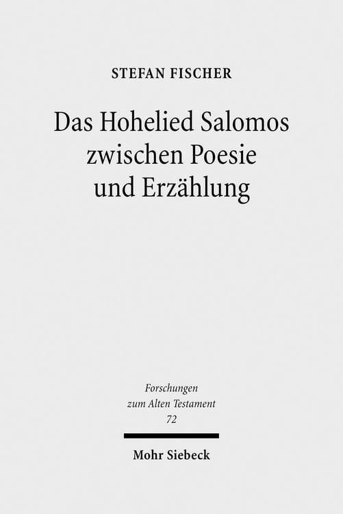 Produktbild: Das Hohelied Salomos zwischen Poesie und Erz&auml;hlung