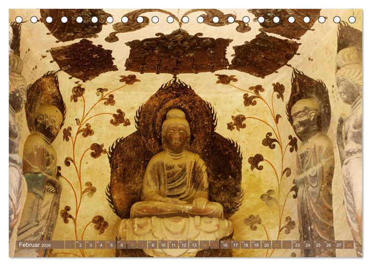 Produktbild: Mystische Wesen &ndash; Buddhistische Kunst im Himalaya (Tischkalender 2026 DIN A5 quer), CALVENDO Monatskalender