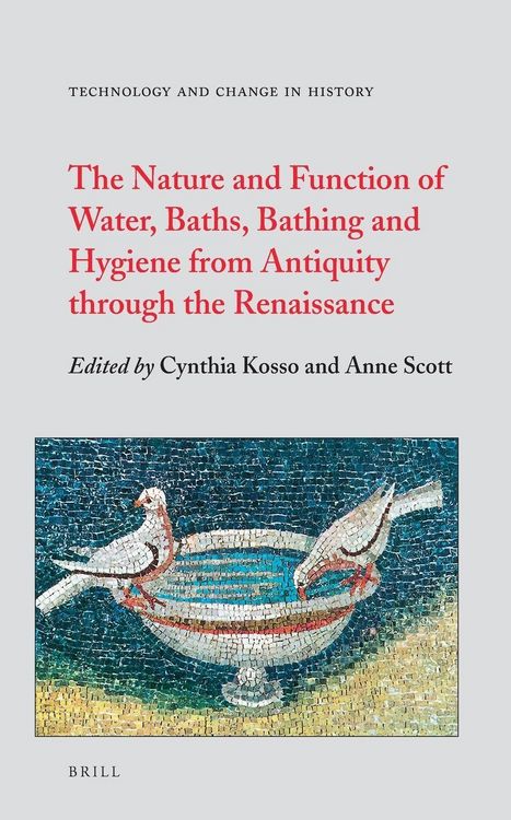 Produktbild: The Nature and Function of Water, Baths, Bathing and Hygiene from Antiquity Through the Renaissance