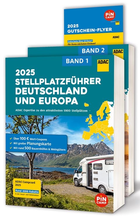Produktbild: ADAC Stellplatzf&uuml;hrer 2025 Deutschland und Europa