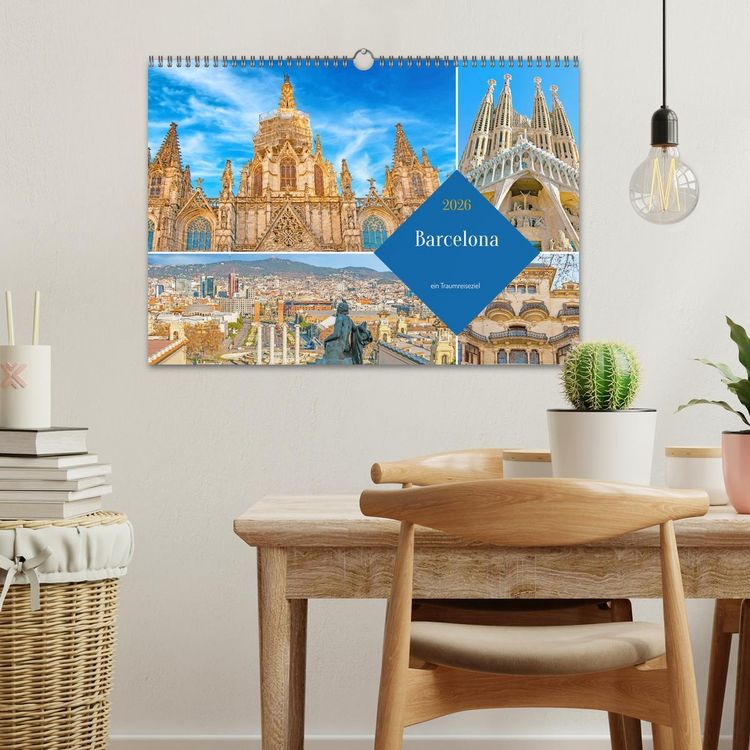 Produktbild: Barcelona - ein Traumreiseziel (Wandkalender 2026 DIN A3 quer), CALVENDO Monatskalender