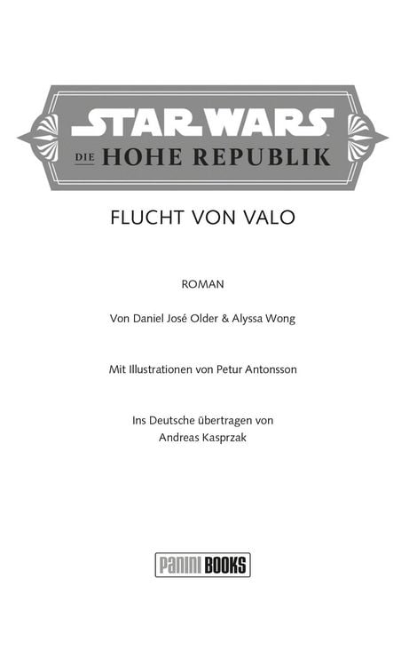 Produktbild: Star Wars Jugendroman: Die Hohe Republik - Flucht von Valo