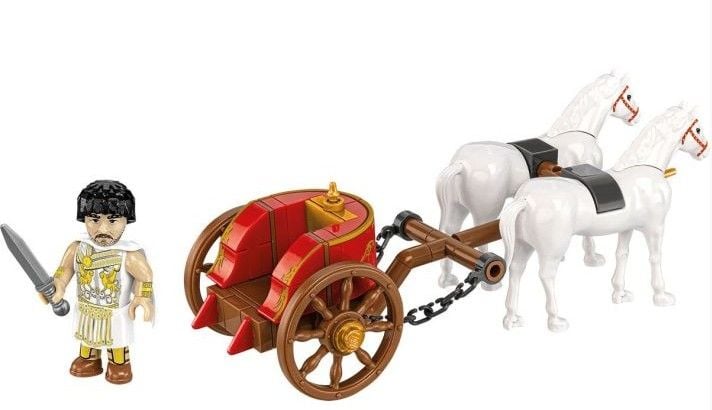 Produktbild: COBI Imperium Romanum 20069 - Roman Chariot, R&ouml;mischer Streitwagen, Bausatz, 93 Klemmbausteine/1 Figur/2 Pferde