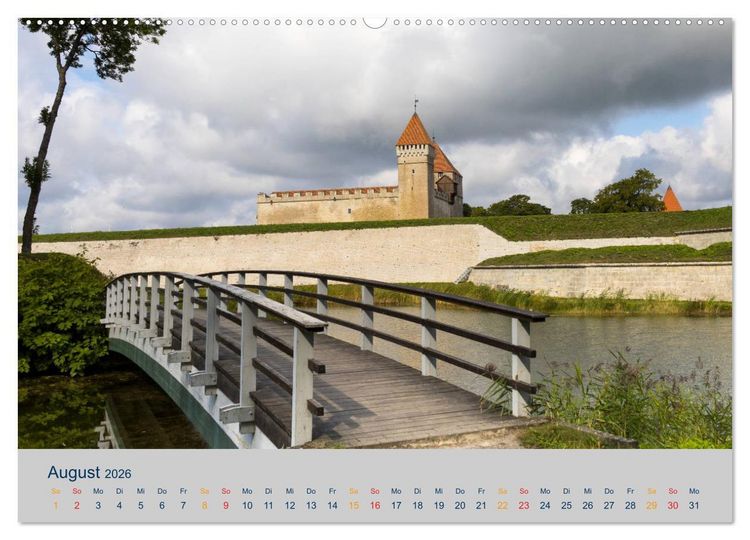 Produktbild: Charmante Baltische St&auml;dte entlang der Ostsee (Wandkalender 2026 DIN A2 quer), CALVENDO Monatskalender