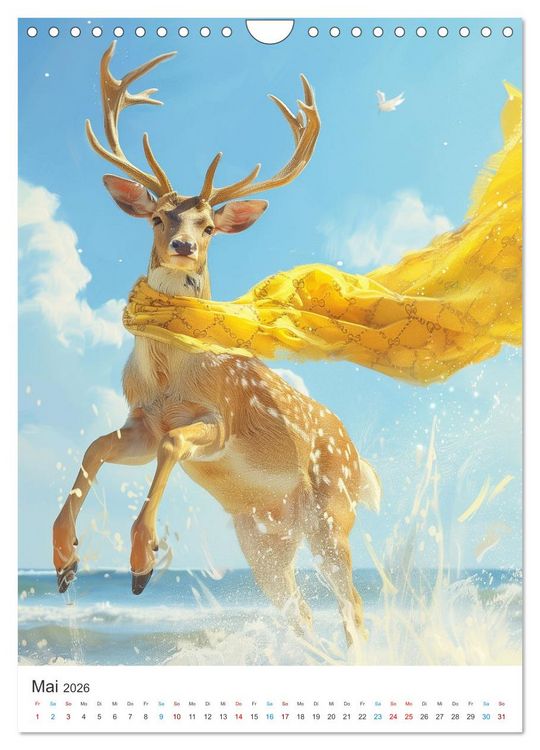 Produktbild: Tierische Sommerfreunde (Wandkalender 2026 DIN A4 hoch), CALVENDO Monatskalender