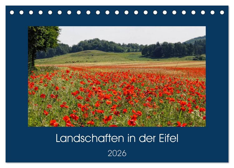 Produktbild: Landschaften in der Eifel (Tischkalender 2026 DIN A5 quer), CALVENDO Monatskalender