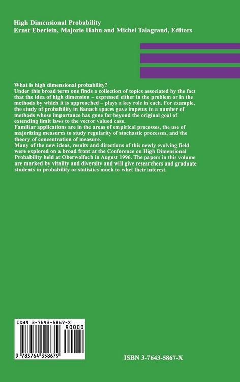 Produktbild: High Dimensional Probability