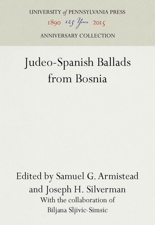 Produktbild: Judeo-Spanish Ballads from Bosnia