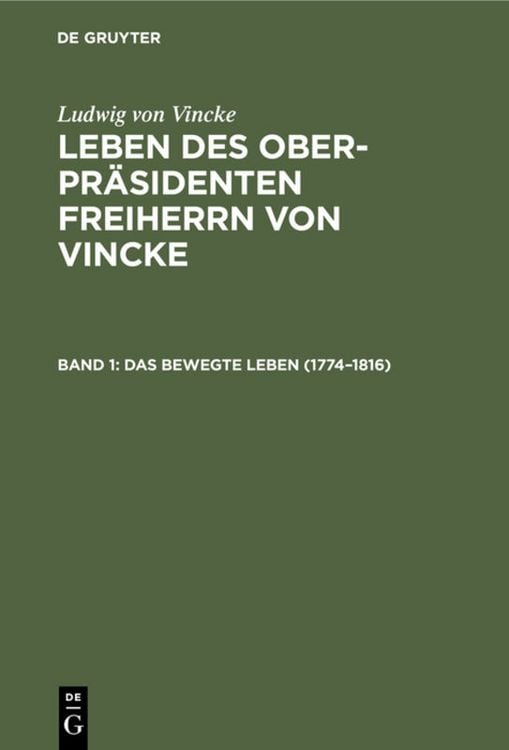 Produktbild: Das bewegte Leben (1774&ndash;1816)