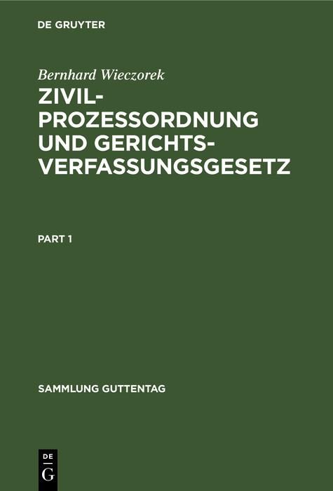 Produktbild: Zivilprozessordnung und Gerichtsverfassungsgesetz