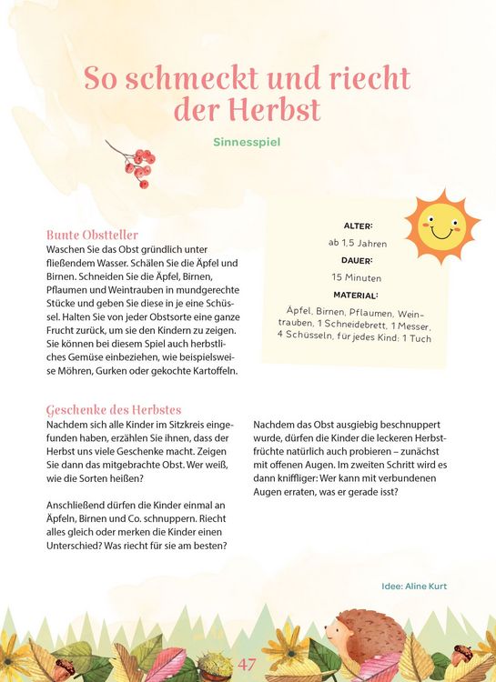 Produktbild: Jahreszeiten erleben im Krippen-Morgenkreis