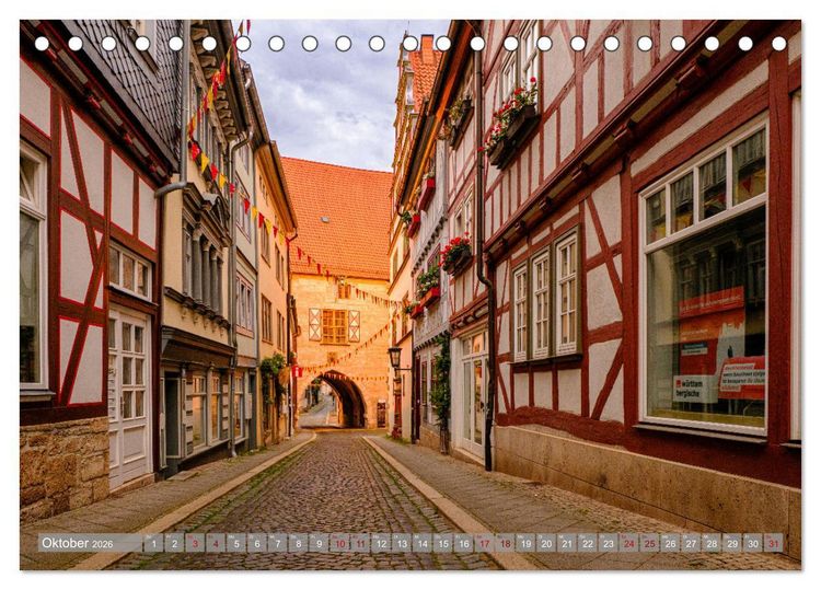 Produktbild: Ein Blick auf M&uuml;hlhausen in Th&uuml;ringen (Tischkalender 2026 DIN A5 quer), CALVENDO Monatskalender