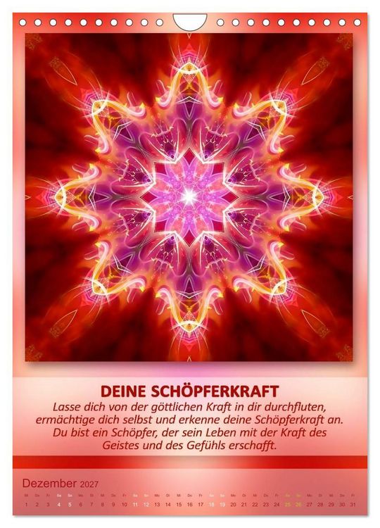 Produktbild: Light Energy Mandalas - Kalender - Vol. 1 (Wandkalender 2027 DIN A4 hoch), CALVENDO Monatskalender